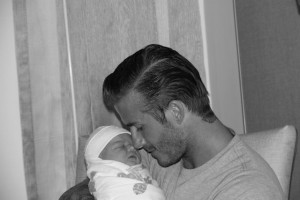 David Beckham and daughter Harper Seven