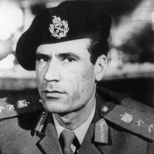 Former Libyan leader Muammar Gaddafi here in 1972 (Public domain)
