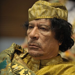 Here Gaddafi in his good times while joining AU summit (Public domain)