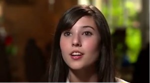Angie Varona, a teen with a twisted life story (Capture: Youtube/ABC)