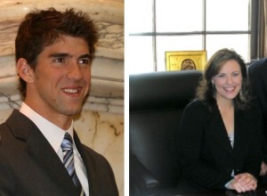 Michael Phelps and Nicole Johnson broke up in late 2011 (Wikimedia CC0)