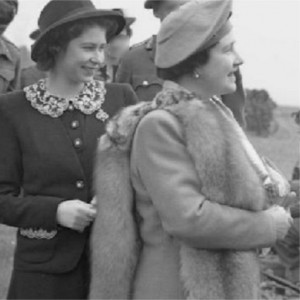 Princess Elizabeth and her mother Queen Elizabeth Bowes-Lyon