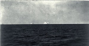 Photo of passenger aboard RMS Carpathia, shows the iceberg thought to have sunk Titanic (titanicfacts.net)