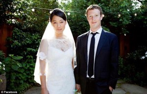 Mark Zuckerberg and his loving girlfriend Priscilla Chan married during private wedding ceremony. (pic: Facebook)
