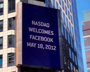 Facebook shares rose 13% to 43 dollar/share during Nasdaq debut (By ProducerMatthew via Wikimedia)