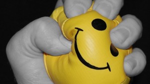 Crushing a stress ball sometimes works for getting rid of stress