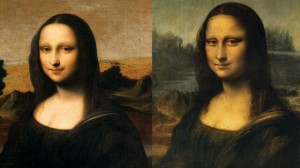Mona Lisa Isleworth (left) and Luvre's Mona Lisa (right) are both painted by Leonardo Da Vinci. Photo: Mona Lisa Foundation 