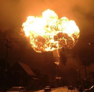 Lac Megantic train fireball explosion