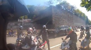 SUV motorcyclists incident new york