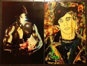 Arena painting Silvester Stallone