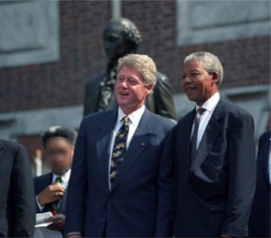 Nelson Mandela Bill Clinton