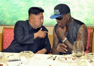 Dennis Rodman and Kim Jong Un