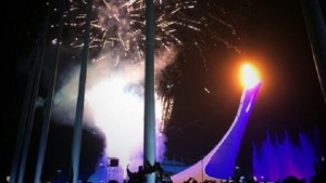 olympic torch cauldron lighting