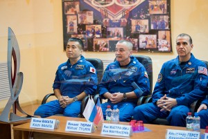 Sochi Olympic Torch Soyuz TMA-11M crew