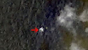 Malaysian Boeing 777 crash site satellite