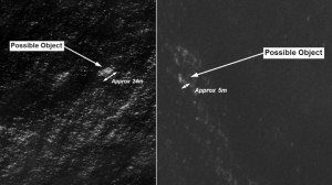 2 objects, possibly MH370 debris, are spotted in satellite images released by Australian government (AMSA)