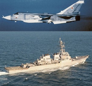 USS Donald Cook Sukhoi Su-24 Fencer