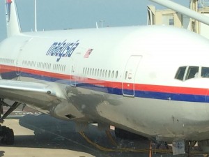 Malaysia Airlines Flight MH17 pictured at Amsterdam Schiphol airport by one of the doomed passengers (Facebook: Cor Pan)