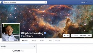 Stephen Hawking Facebook