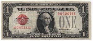 old one dollar bill