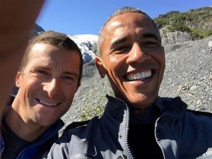 President Barack Obama selfie