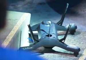 Drone crashed on US Open arena (capture: youtube)