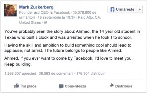 Mark Zuckerberg willing to meet with Ahmed