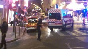 Blasts and shootings in Paris (pic: independent.md)