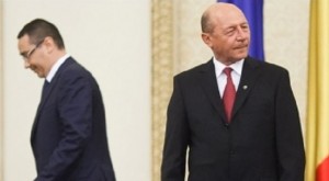 Ponta and Basescu known as fierce rivals (pic: b1.ro)