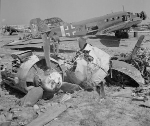 Plane wreckage (public domain)