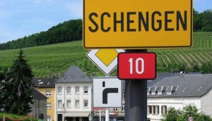 Schengen area sign