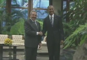 Barack Obama and Raul Castro in Havana (pic: capture youtube)