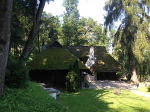 Ancient house: entering Brand castle estate