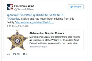 Official statement over Guccifer's status