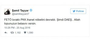 AKP lawmaker Samil Tayyar believes Daesh was behind attack