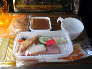 In-flight meal (public domain photo)