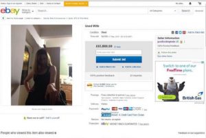 British wife auctioned on eBay by prankster husband