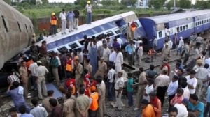 Kanpur train crash coaches