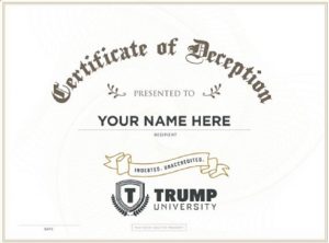 Trump University Diploma