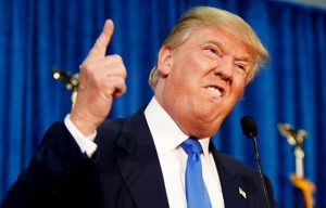 Donald Trump FBI angry finger