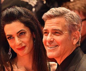 Amal Clooney pregnant twins