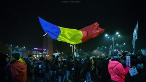 romanian protests flag 2017
