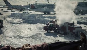 airport snow