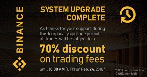 Binance upgrade