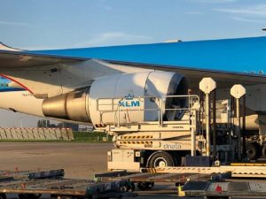 KLM Boeing engine damage