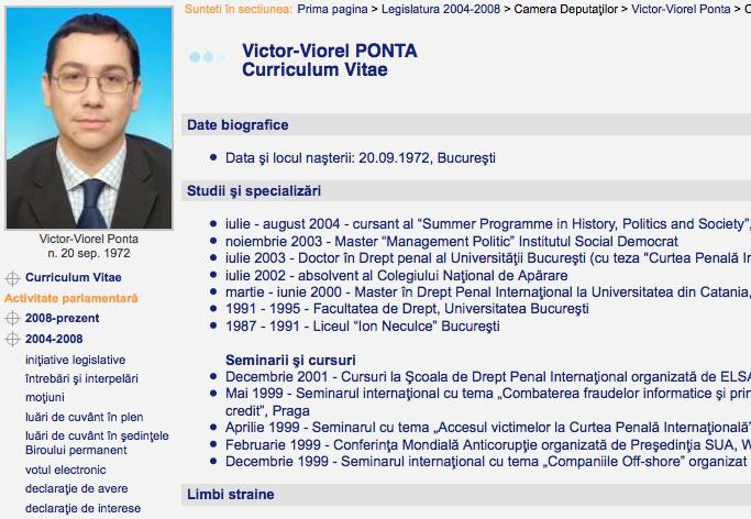victor ponta modifies cv  removes italian master  u2013 foxcrawl