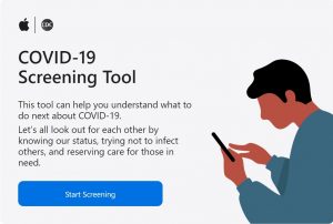 Apple COVID-19 screening tool